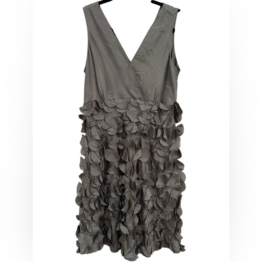 Chan Luu Charcoal Layered Midi Dress